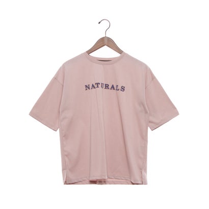 ブローディア BRODIAEA 歯ブラシ加工カラフルロゴ半袖Tシャツ （ピンク）