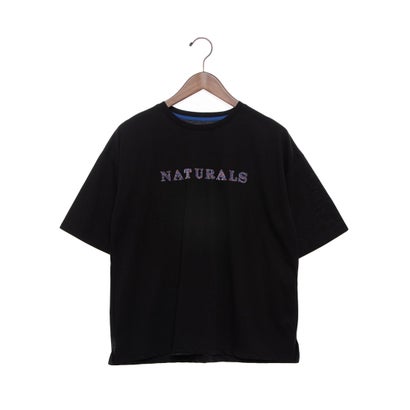 ブローディア BRODIAEA 歯ブラシ加工カラフルロゴ半袖Tシャツ （ブラック）