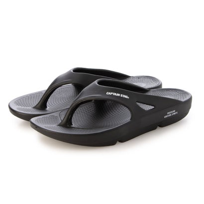 キャプテンスタッグ CAPTAIN STAG 軽量やわらか リカバリー サンダル（対応サイズ：24.5cm～28.0cm） （BLACK）