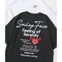 ラザル Lazar FACE スマイリーフェイス 吸水速乾 UVカット 半袖Tシャツ レディース メンズ (ブラック系その他2)