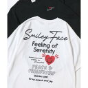 ラザル Lazar FACE スマイリーフェイス 吸水速乾 UVカット 半袖Tシャツ レディース メンズ (ホワイト系その他)