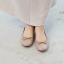 ピッティ Pitti 【WEB限定】ラウンドトゥレインバレエシューズ (ベージュエナメル)