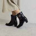 ピッティ Pitti 【WEB限定】バックルベルトレインショートブーツ (ブラック)