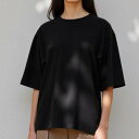 アクアガレージ aquagarage 接触冷感オーバーサイズTシャツ 春 夏 (ブラック)