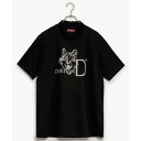 ダーバン D'URBAN 【D'URBAN GOLF】モチーフプリントモックネックカットソー (ブラック)