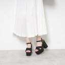 エスペランサ ESPERANZA ラク盛り厚底サンダル? (ブラック(619))
