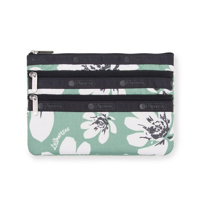 レスポートサック LeSportsac 3ZIP COSMETIC (トロピカルガーデングリーン) レスポートサック LeSportsac 3ZIP COSMETIC (トロピカルガーデングリーン)