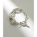 フィリップ オーディベール PHILIPPE AUDIBERT ミックスチェーン切替ブレスレット bracelet Rony laiton BRS5050 (シルバー)