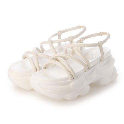 クライム climb 厚底クロスストラップサンダル （WHITE）