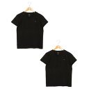 ディーゼル DIESEL 2Pセット 無地Vネック (BLACK)