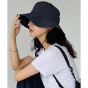 アンドミー andme 接触冷感 UVカット (UPF50+) 撥水加工 ナイロン ハット (ネイビー)