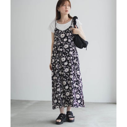 マックハウス Mac-House インドファブリック キャミワンピースアンサンブル (花柄)