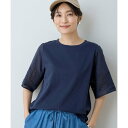 デコイ DECOY 【ひやさら】【UVカット】刺しゅうスリーブTシャツ (ネイビー)