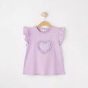 シューラルー キッズ SHOO・LA・RUE/Kids 【100-150cm/ひんやり】花びらモチーフTシャツ (パープル(081))