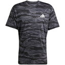 アディダス adidas アディダス adidas トレイン エッセンシャルズ カモ AOP 半袖 T シャツ KQC46 (JN5953 ブラック/グレーファ)(4)