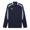 プーマ PUMA プーマ PUMA サッカー INDIVIDUALLIGA 1/4 ジップトップ 660196 (06 PUMANAVY-ZENBLUE)(4)