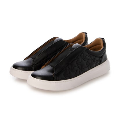 パラディクルール PARADIS COULEUR 星型キルティングエラスティックスニーカー （ブラック）