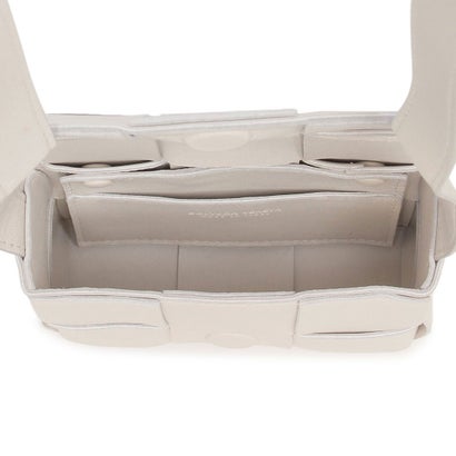 ボッテガヴェネタ BOTTEGA VENETA ショルダーバッグ ミニ カセット クロスボディ ホワイト レディース BOTTEGA VENETA 666688 VMAY1 9009 （WHITE GOLD） 2