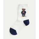 ポロ ラルフ ローレン POLO RALPH LAUREN (ボーイズ 8才~20才)Polo ベア クルー ソックス (100ホワイト)