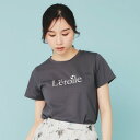 インデックス index コットン混ビジューTシャツ【洗濯機可・接触冷感・UVケア・吸水速乾・汗ジミ防止】 (チャコールグレー(014))