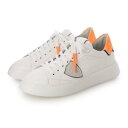 フィリップモデル PHILIPPE MODEL TEMPLE LOW MAN VEAU (BLANC ORANGE)(4)