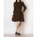 ウィッスルズ WHISTLES Classic Leopard Shirred Dress (Leopard Print)