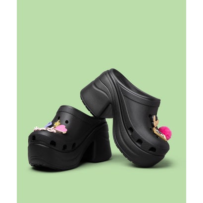 クロックス crocs レディース Siren Clog サイレン クロッグ 厚底 サンダル レディース ミュール 208547-001 (ブラック)