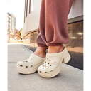 クロックス crocs レディース Siren Clog サイレン クロッグ 厚底 サンダル レディース ミュール 208547-001 (オフホワイト)