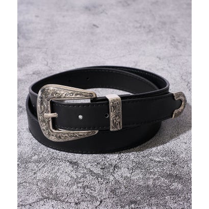 アドポーション ADPOSION ウェスタン / ソリッドバックルベルト （ブラック系3）