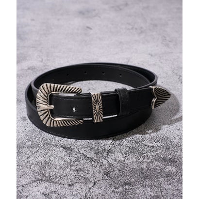 アドポーション ADPOSION ウェスタン / ソリッドバックルベルト （ブラック系1）