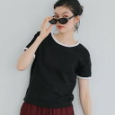 コカ coca スムースコンパクトリンガーTシャツ (Black)
