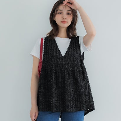 コカ coca フラワーチュールベスト （Black）
