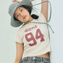 コカ coca テレコリブロゴTシャツ (Lt.beige)