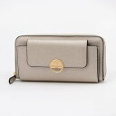 ヒロココシノファム HIROKO KOSHINO FEMME 財布 レディース 長財布 大容量 かぶせ フロントポケット付き ブローチ (シルバー)
