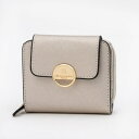 ヒロココシノファム HIROKO KOSHINO FEMME 財布 レディース 二つ折り おしゃれ フロントポケット付き ブローチ (シルバー)