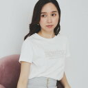 インデックス index クールタッチ フロントロゴ刺繍Tシャツ【洗濯機可・接触冷感・UV】 (オフホワイト(003))
