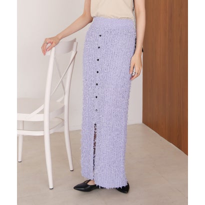 バブ Bab チュールリボンヤーン2WAYサマーニットスカート （BLUE）