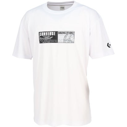 コンバース CONVERSE コンバース CONVERSE バスケット プリント T シャツ CB251360 （1100 ホワイト）