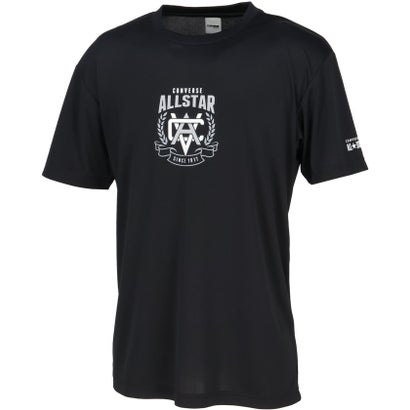 コンバース CONVERSE コンバース CONVERSE バスケット プリント T シャツ CB251355 （1911 ブラック×ホ..