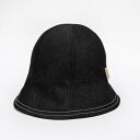 クロコダイル CROCODILE 汚れが付きにくく落ちやすいデニムのチューリップハット (BLACK)