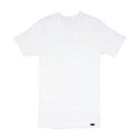 アクアスキュータム Aquascutum AQ半袖U首/強撚 (ホワイト)