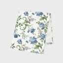 ローラ アシュレイ LAURA ASHLEY ローザリンド柄 シャーリングプリント フェイスタオル (ブルー(192))