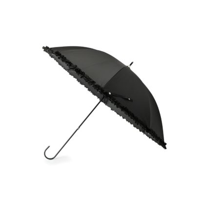 オーバータッシェ Ober Tashe カットフリル日傘/晴雨兼用/長傘 (ブラック(019)) オーバータッシェ Ober Tashe カットフリル日傘/晴雨兼用/長傘 (ブラック(019))