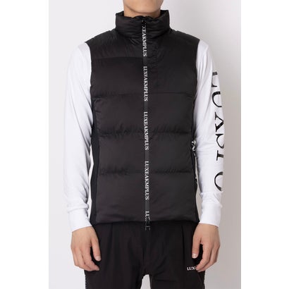 リュクスエイケイエムプラス LUXEAKMPLUS ゴルフ サイドロゴフィット中綿ベスト （ブラック）
