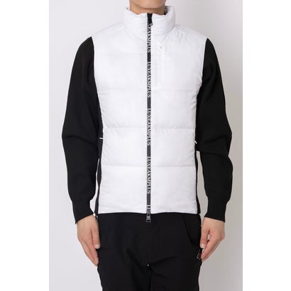 リュクスエイケイエムプラス LUXEAKMPLUS ゴルフ サイドロゴフィット中綿ベスト （ホワイト）