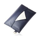 ブルーシンシア BLUE SINCERE ポケットティッシュケース 牛本革 2つ収納 ポーチ ポケットティッシュ カバー (ダークネイビー)