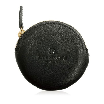 ブルーシンシア BLUE SINCERE 本革 薄型 ラウンド コインケース / Eve - イヴ - （ロイヤルブラック）