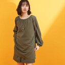 ザ ショップ ティーケー (ウィメン) THE SHOP TK(Women) 【mizugiwa/水陸両用】ギャザーチュニック/前後2WAY/セットアップ可/接...