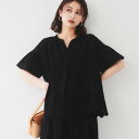アンタイトル UNTITLED スカラップ刺繍ブラウス (ブラック(019))