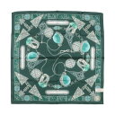 スウォッシュ ロンドン SWASH LONDON 【日本製】ハンカチ コットン サテン ギフト (ダークグリーン)